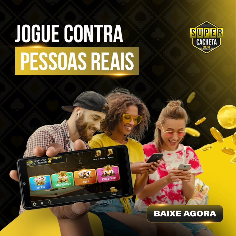 Jogue contra pessoas reais | Truco & Cacheta Online | Super Cacheta