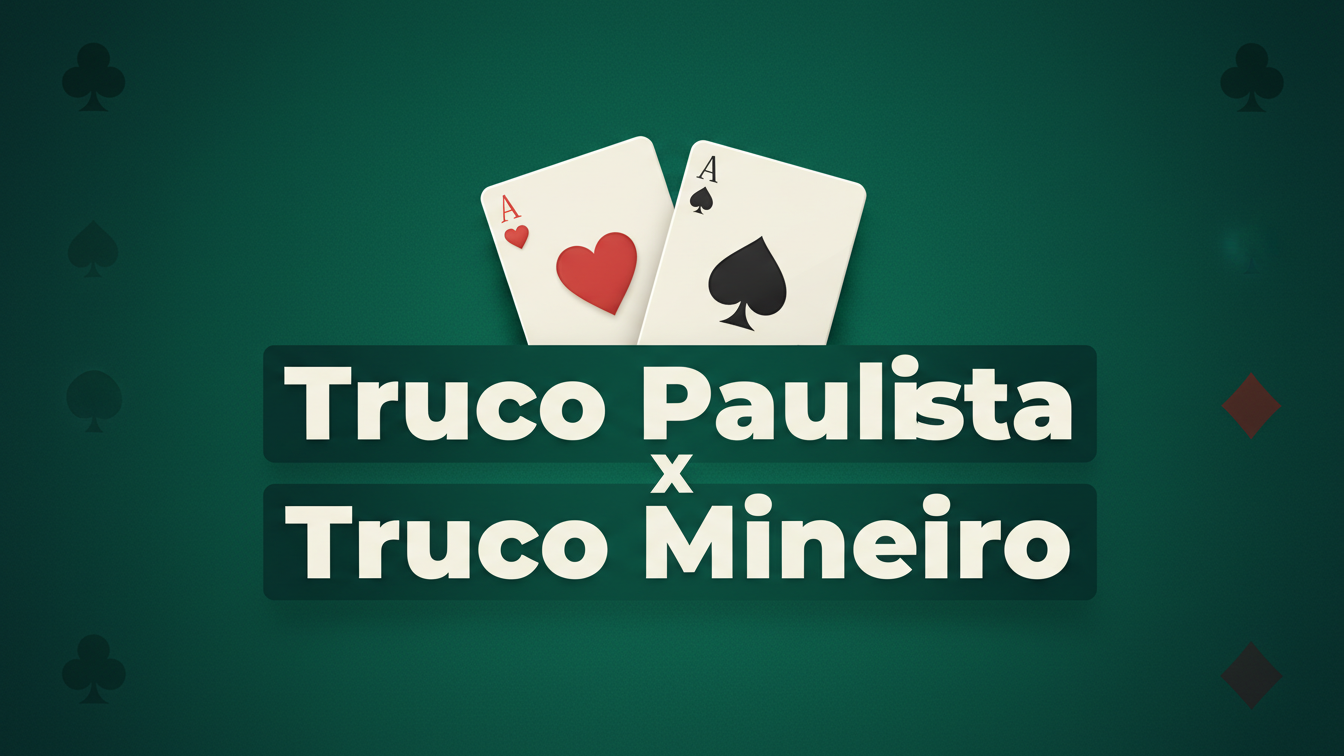 Diferenças entre Truco Paulista e Truco Mineiro 16 - Super Cacheta Diferença entre o truco paulista e o truco mineiro